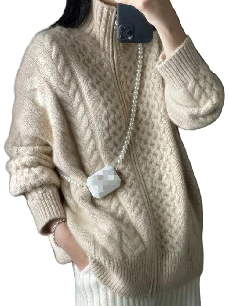 Pull Turtleneck en Cachemire pour Femme 0