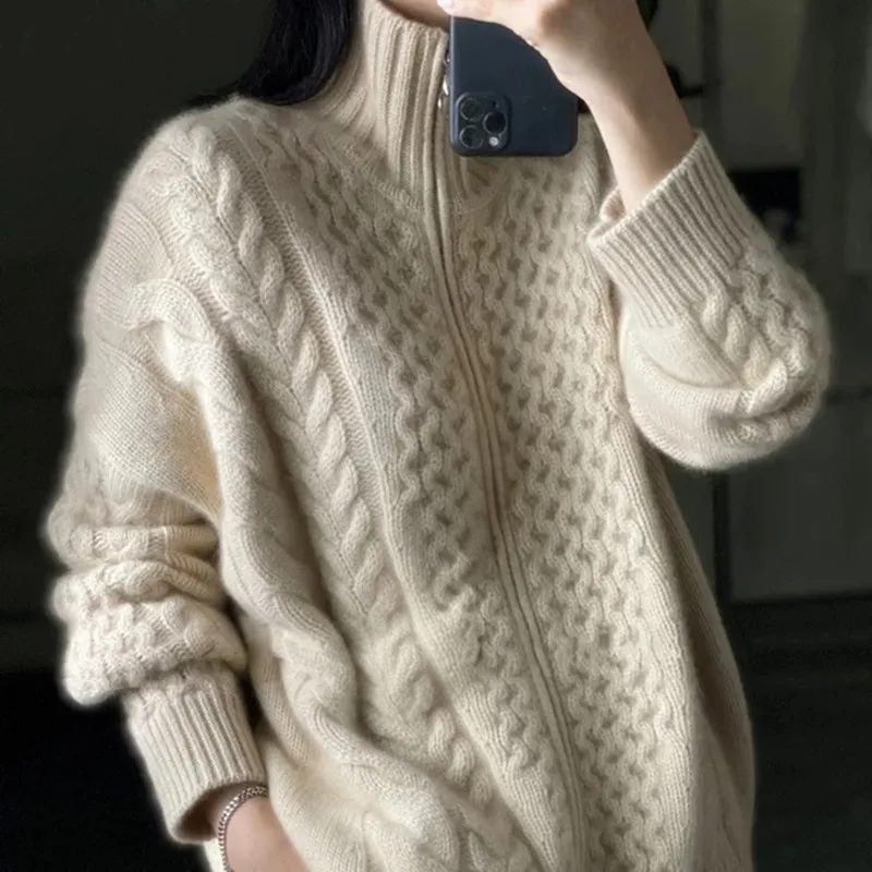 Pull Turtleneck en Cachemire pour Femme 1