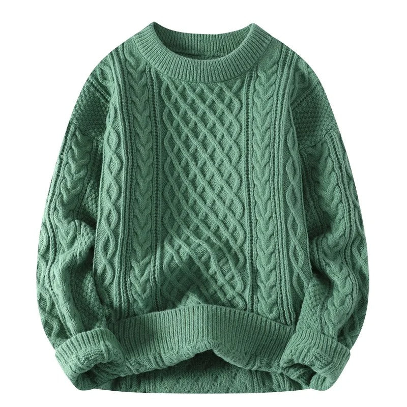 Pull Vintage à Col Rond pour Hommes 0