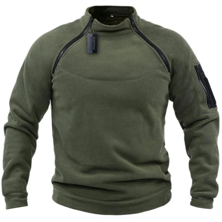 Pull Zippé en Polaire pour Hommes Confortable 2