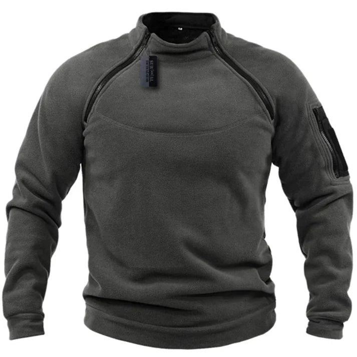 Pull Zippé en Polaire pour Hommes Confortable 3