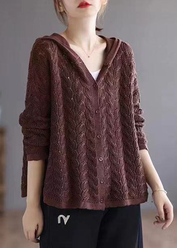 Pull à Capuche Ample en Tricot pour Femme 2