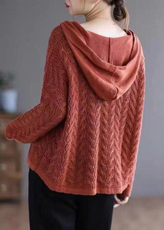 Pull à Capuche Ample en Tricot pour Femme 4