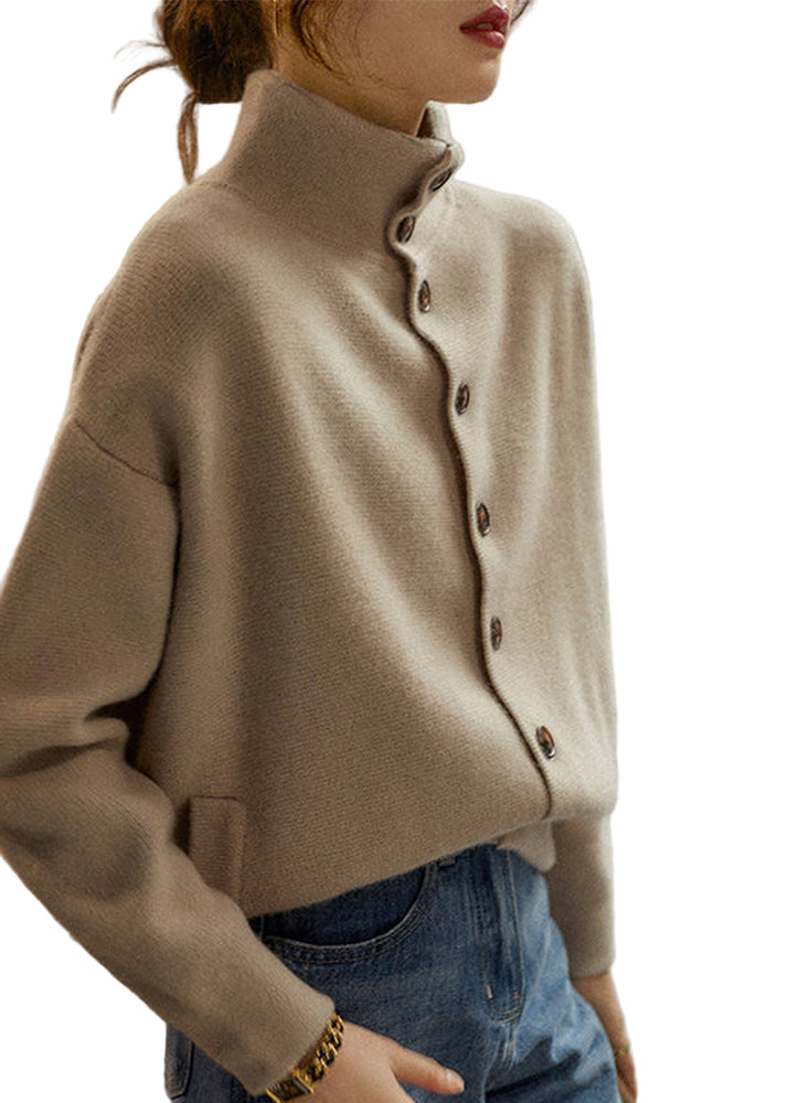Pull à Col Roulé pour Femme en Tricot Épais 0