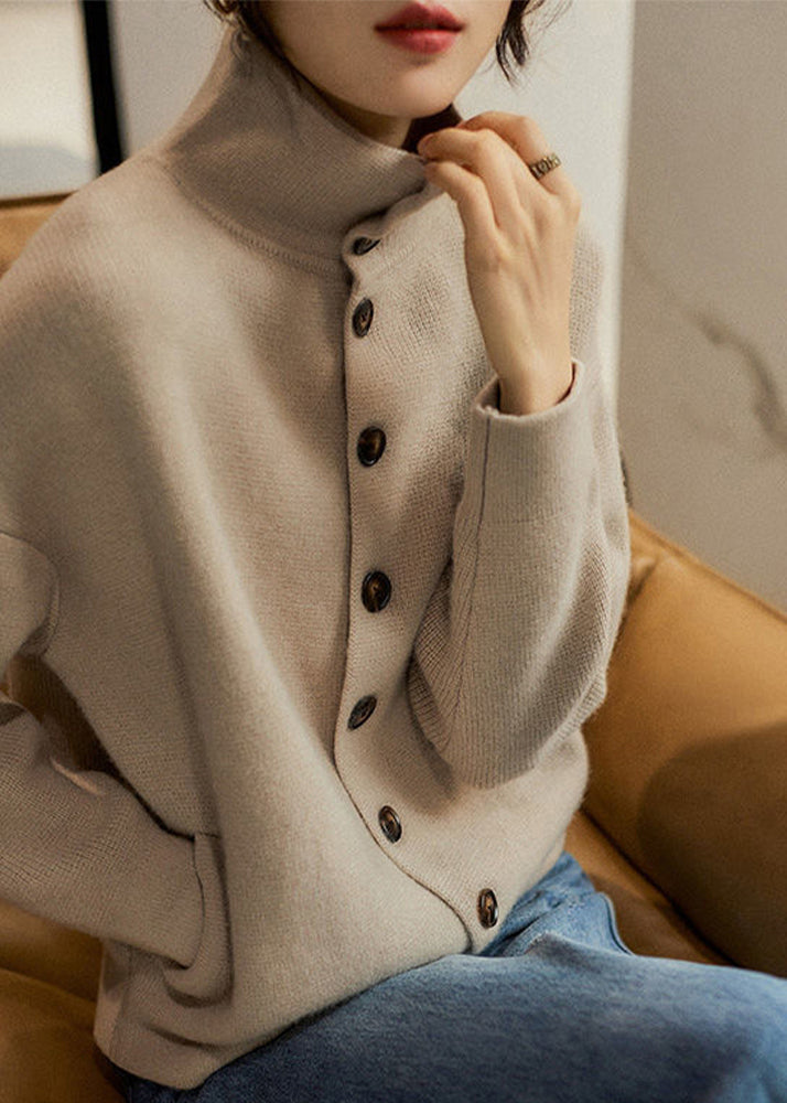Pull à Col Roulé pour Femme en Tricot Épais 1