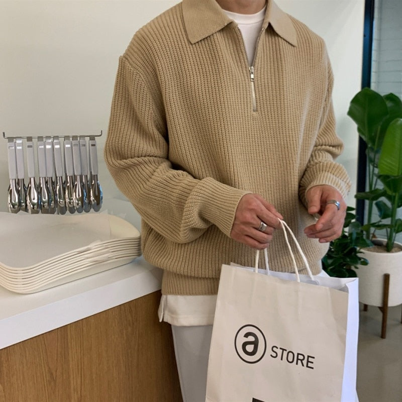 Pull à Col Zippé pour Homme 2