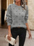 Pull à Manches Longues à Pois pour Femmes en Coton