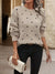 Pull à Manches Longues à Pois pour Femmes en Coton