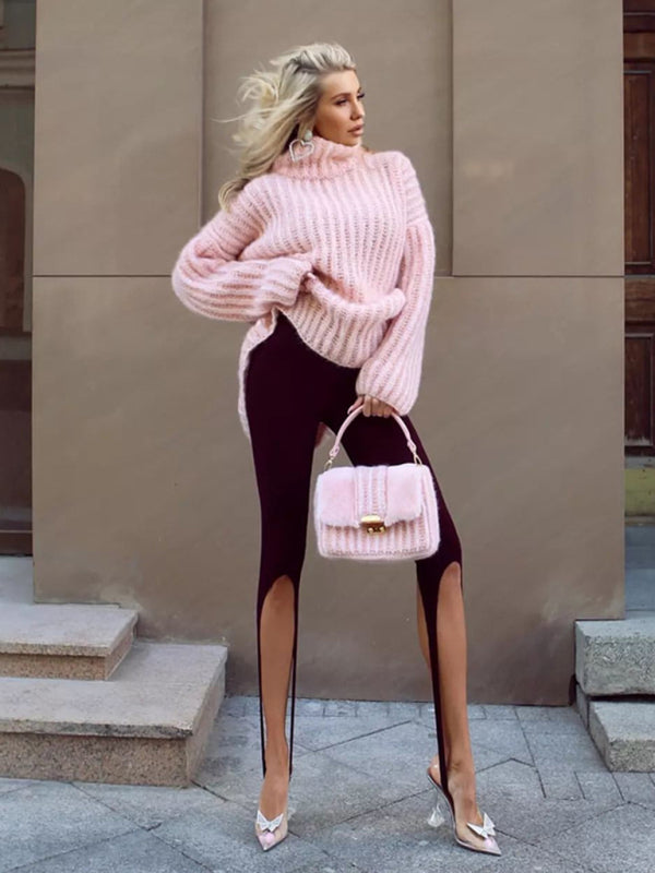 Pull à Manches Longues en Peluche pour Femmes 2