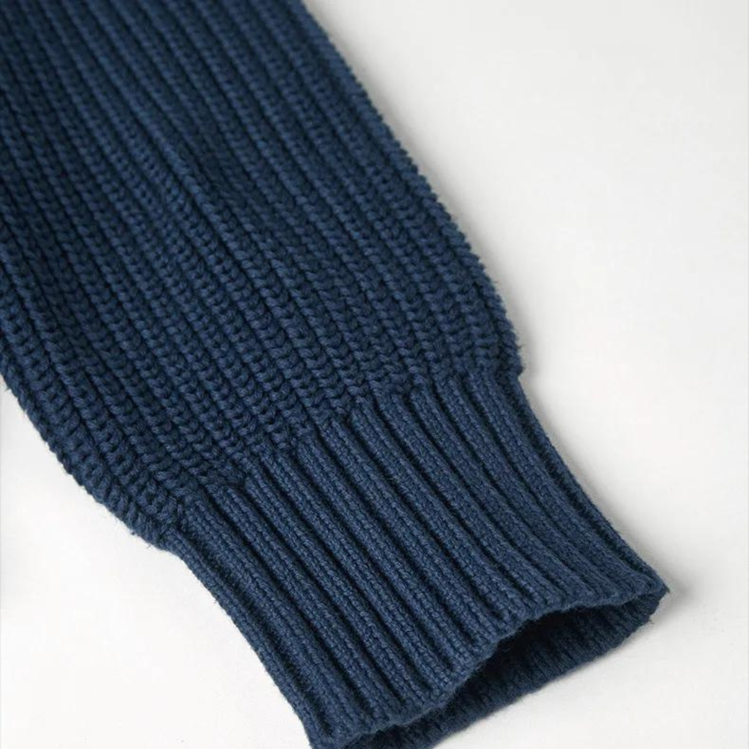 Pull à Zip pour Hommes avec Texture Côtière 7