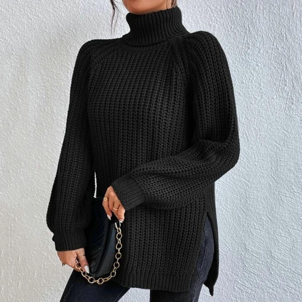 Pull à col roulé en coton pour femme 6