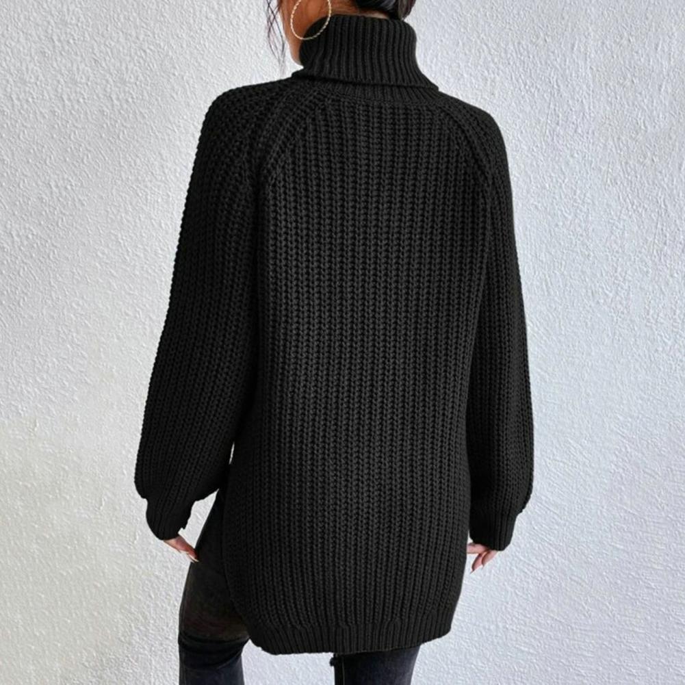 Pull à col roulé en coton pour femme 7