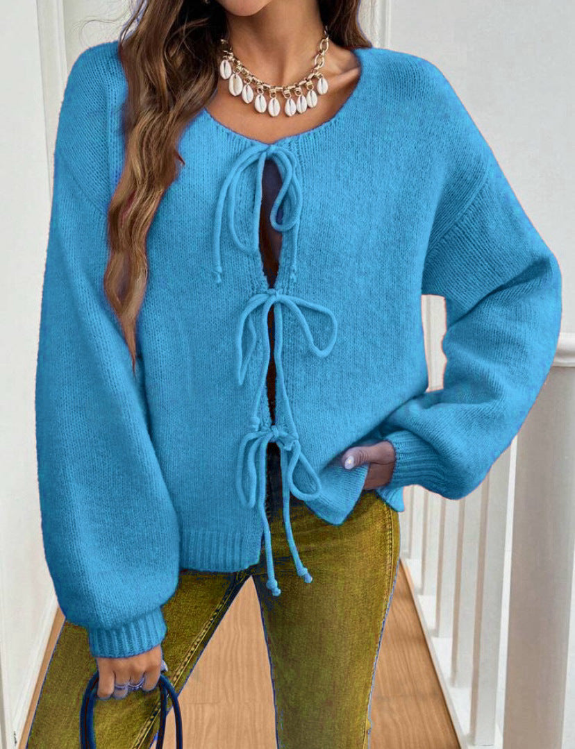 Pull à lacets pour femme style bohème 12