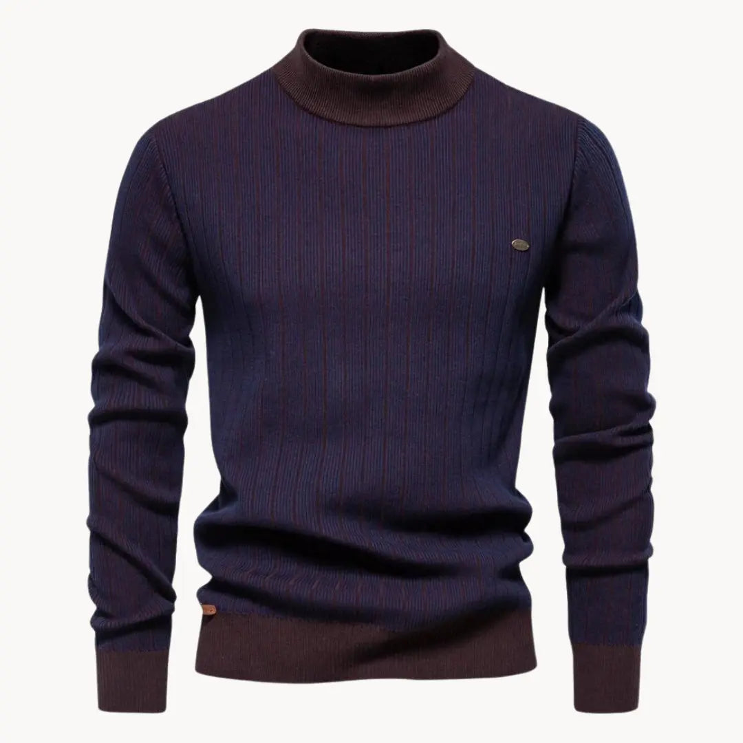 Pull à manches longues pour homme à rayures 6