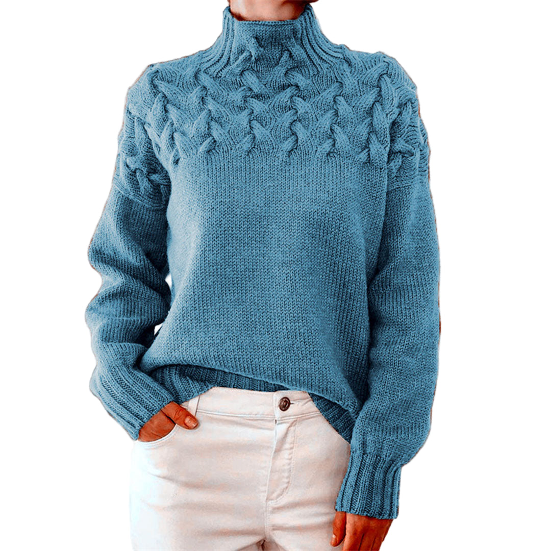 Pull d'Automne à Col Roulé pour Femmes 0