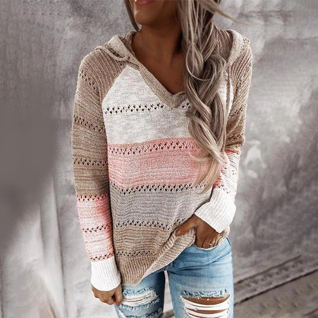 Pull d'Automne à Col V pour Femmes 2