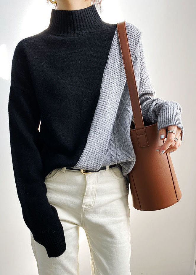 Pull d'automne à patchwork pour homme 3
