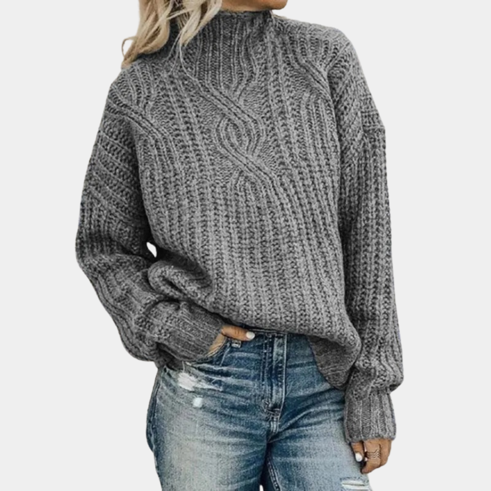 Pull d'automne en tricot pour femme 2