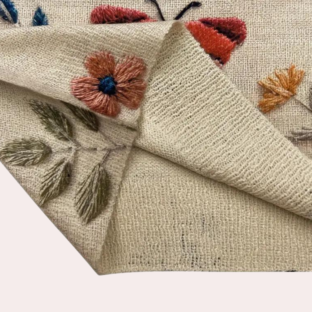 Pull d'automne pour femme à motif floral 4