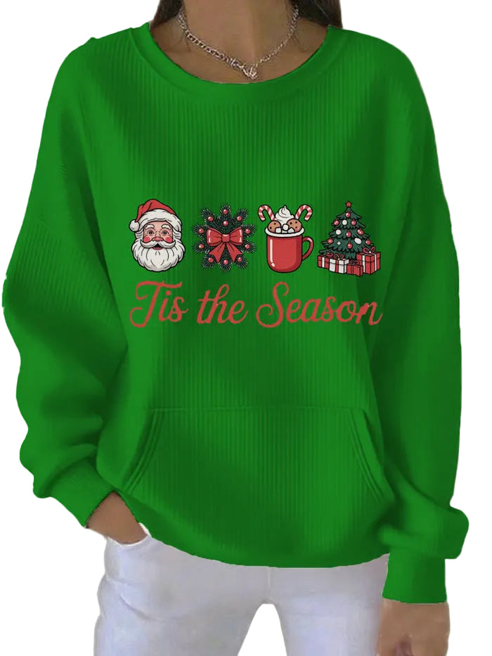Pull de Noël Femme à Imprimé Festif 1