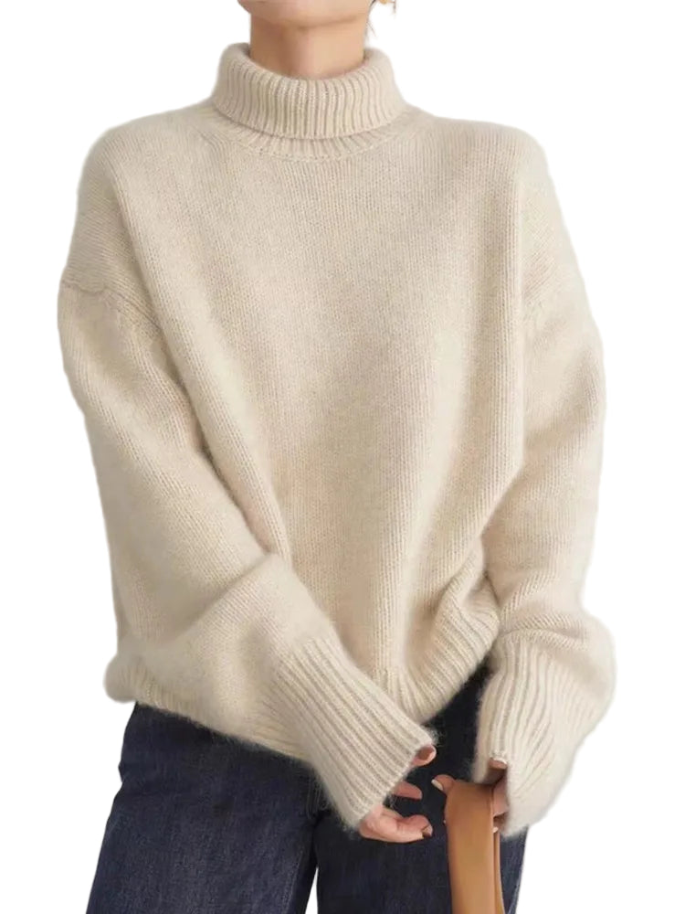 Pull en Cachemire pour Femme à Col Roulé 0