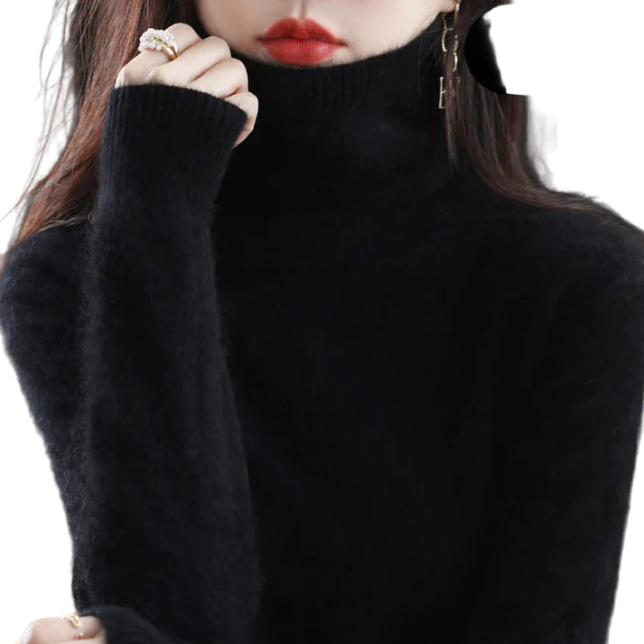 Pull en Cachemire pour Femme à Col Roulé 0
