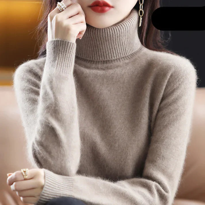 Pull en Cachemire pour Femme à Col Roulé 2