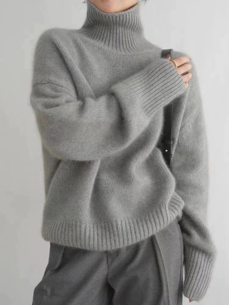 Pull en Cachemire pour Femme à Col Roulé 3
