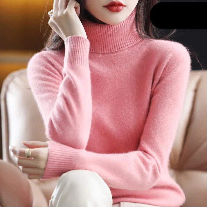 Pull en Cachemire pour Femme à Col Roulé 3