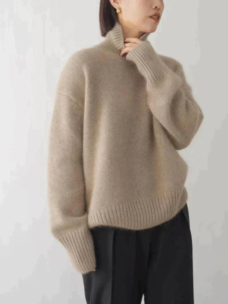 Pull en Cachemire pour Femme à Col Roulé 4