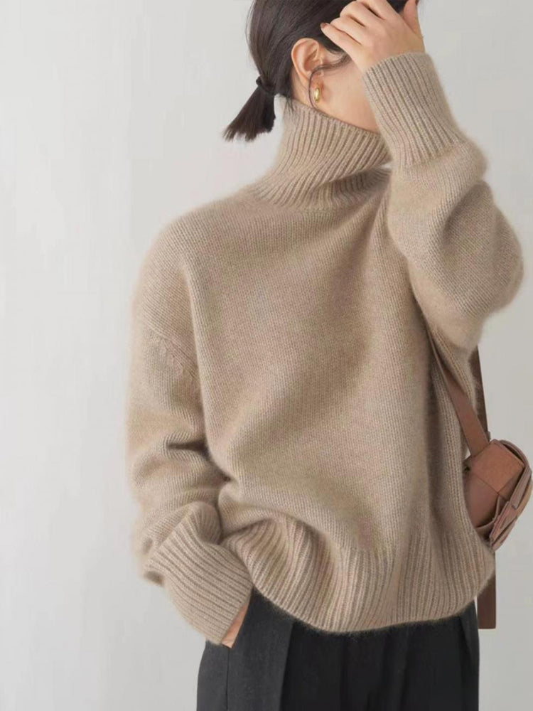Pull en Cachemire pour Femmes au Col Roulé 1