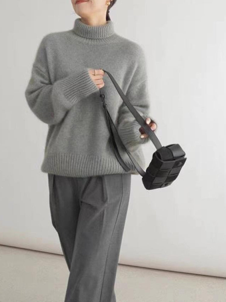 Pull en Cachemire pour Femmes au Col Roulé 7