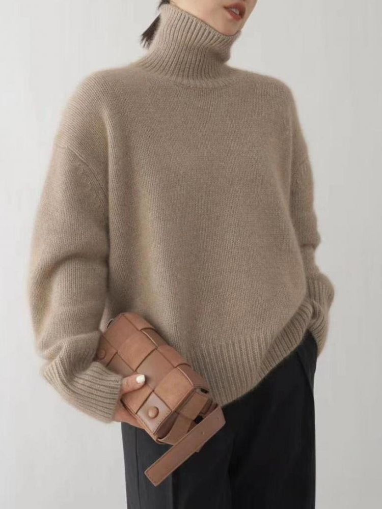 Pull en Cachemire pour Femmes au Col Roulé 9