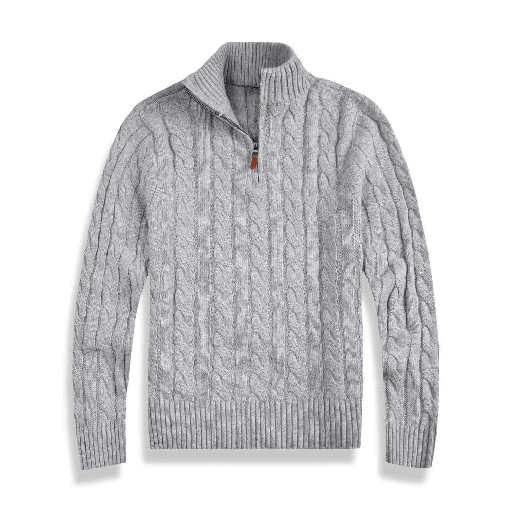 Pull en Coton à Col Zippé pour Femme 2