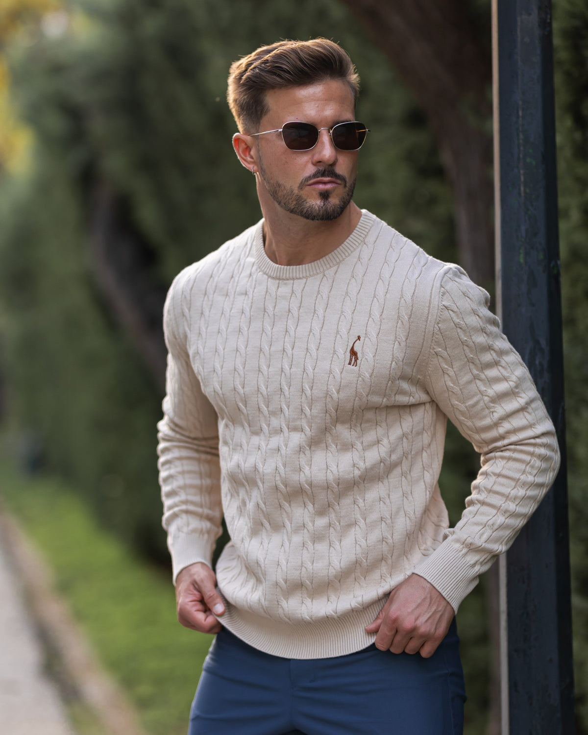 Pull en Maille Torsadée pour Homme Automne 2