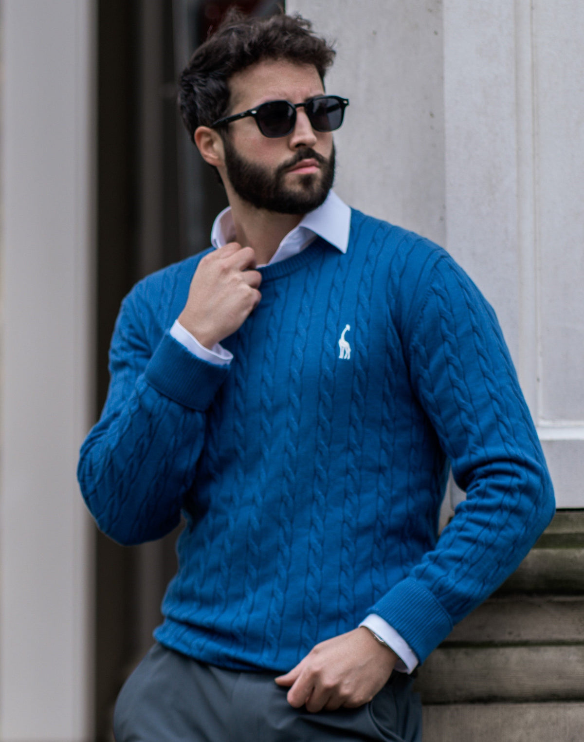 Pull en Maille Torsadée pour Homme Automne 5