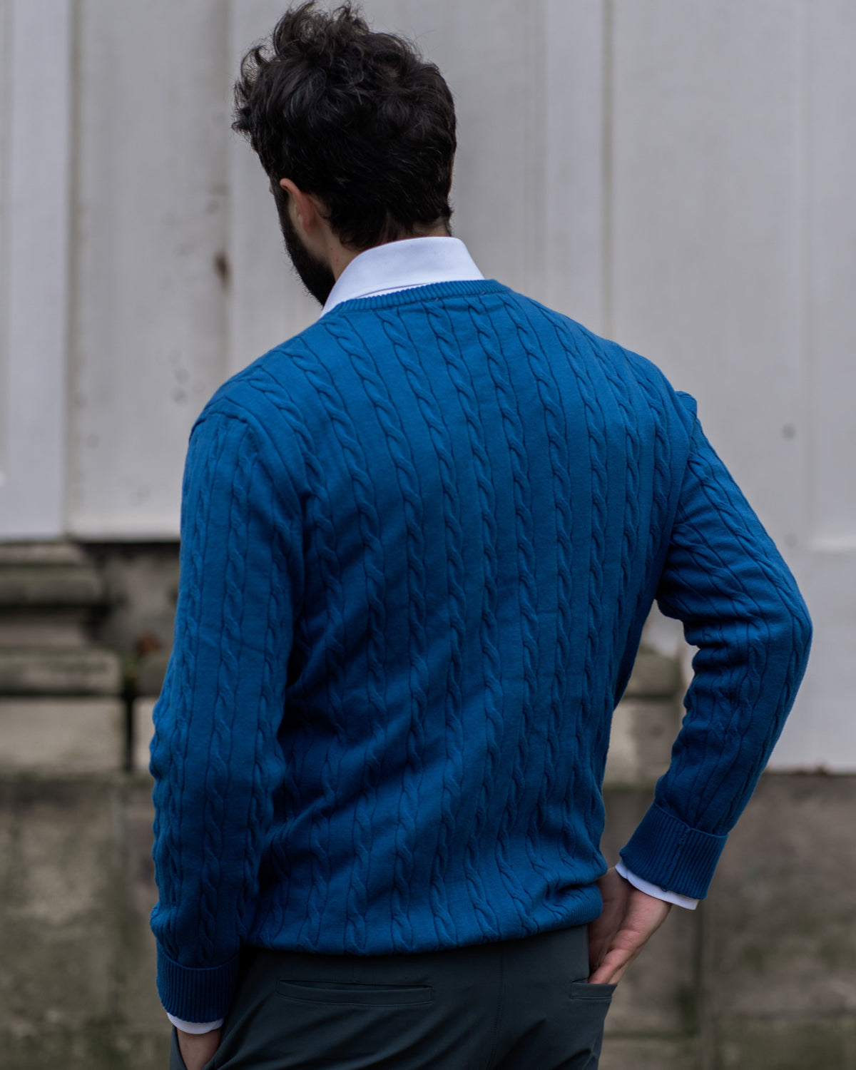 Pull en Maille Torsadée pour Homme Automne 8
