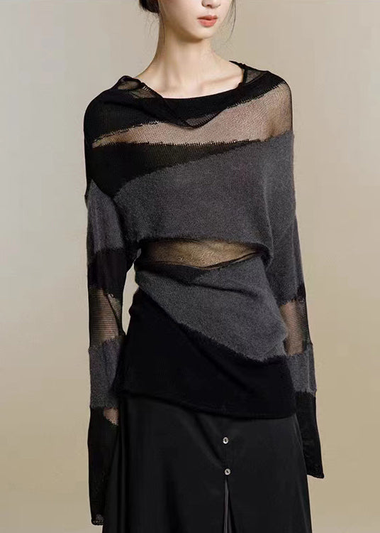 Pull en Maille Tulle à Col Roulé pour Femme 2