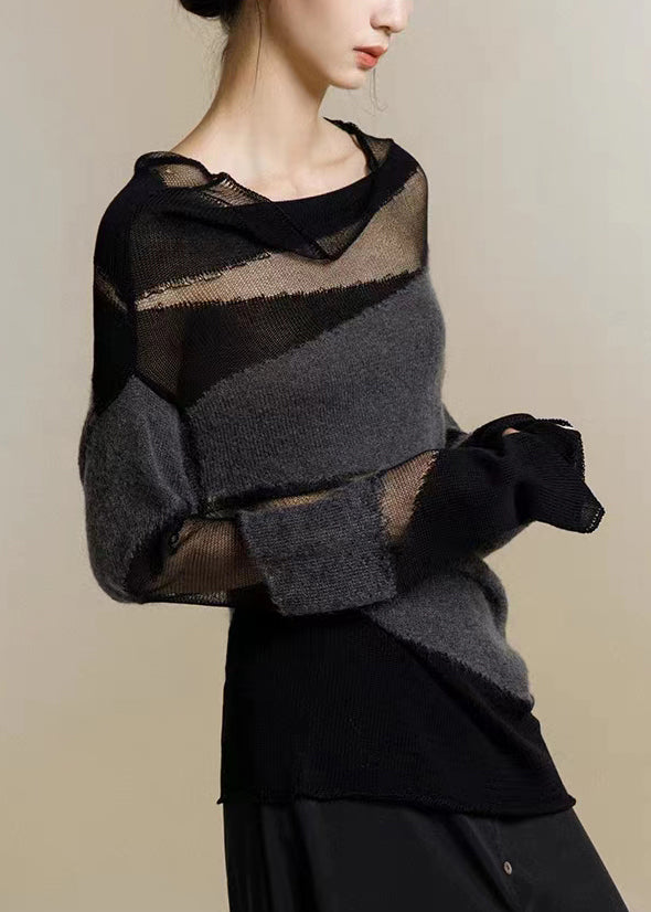 Pull en Maille Tulle à Col Roulé pour Femme 3