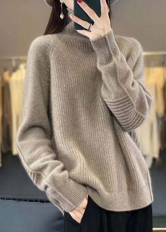 Pull en Maille Turtleneck Ample pour Femme 3