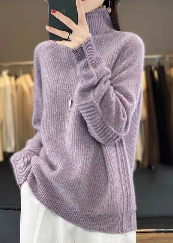 Pull en Maille Turtleneck Ample pour Femme 4
