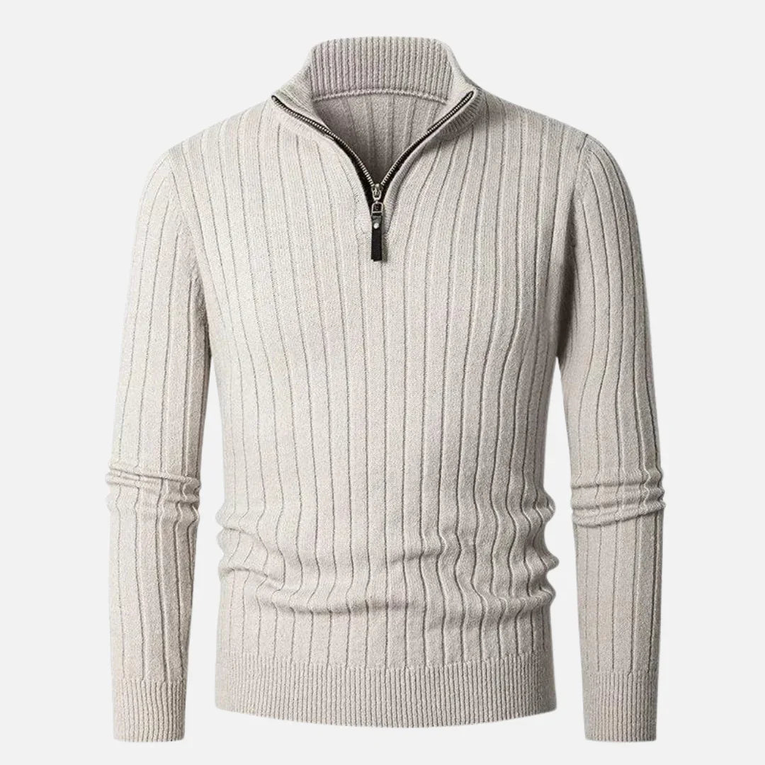 Pull en Tricot Demi-Zip pour Hommes Moderne 1