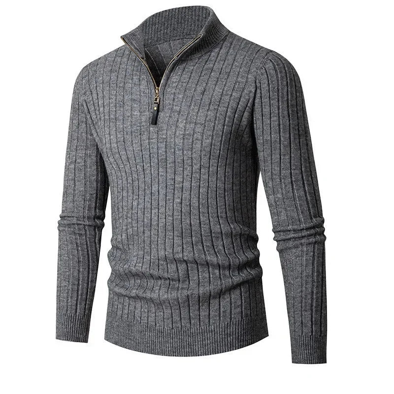 Pull en Tricot Demi-Zip pour Hommes Moderne 6
