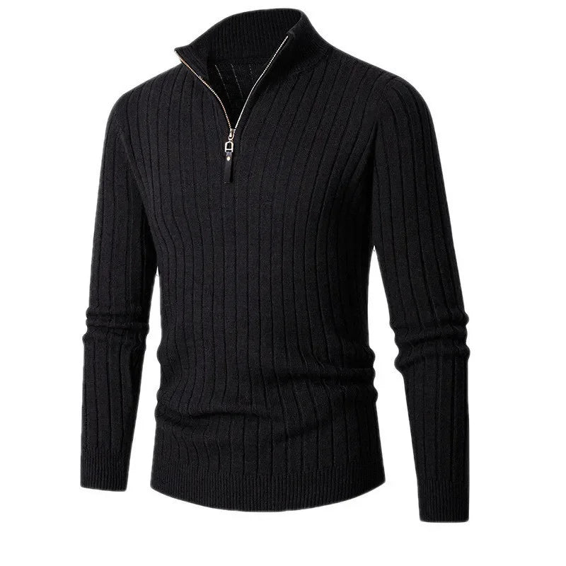 Pull en Tricot Demi-Zip pour Hommes Moderne 7