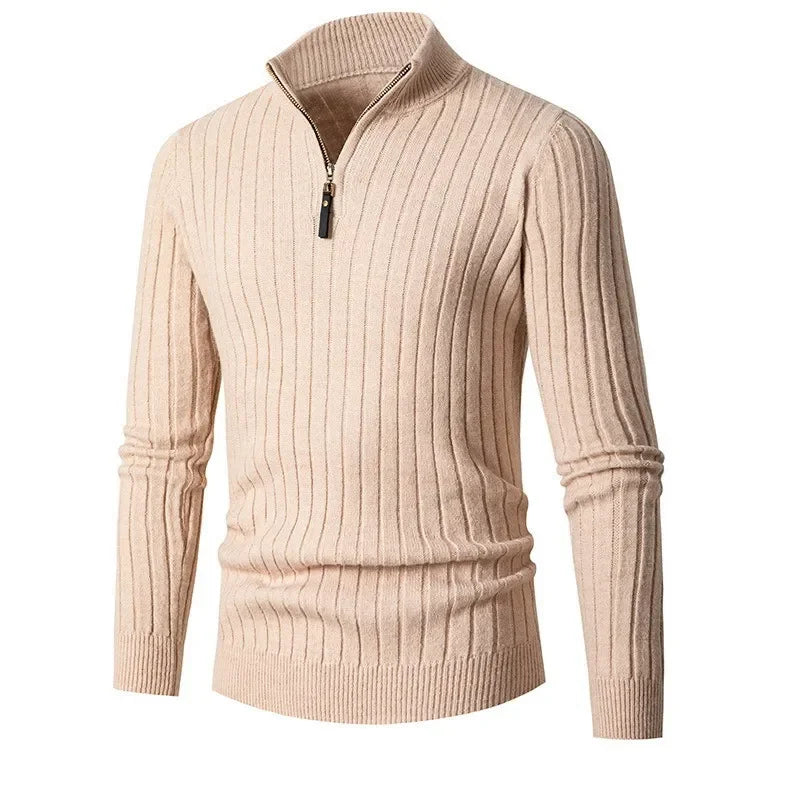 Pull en Tricot Demi-Zip pour Hommes Moderne 8