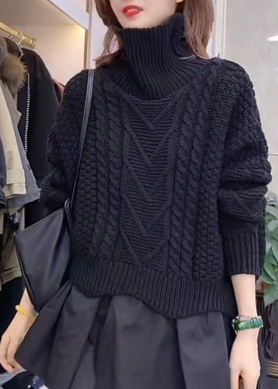 Pull en Tricot à Col Roulé pour Femme 2