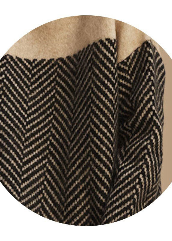 Pull en Tricot à Col Roulé pour Femme en Kaki 4