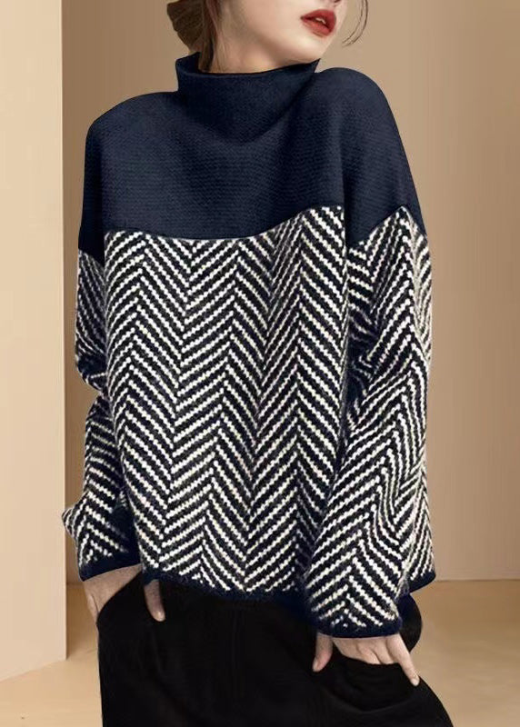 Pull en Tricot à Col Roulé pour Femme en Kaki 5