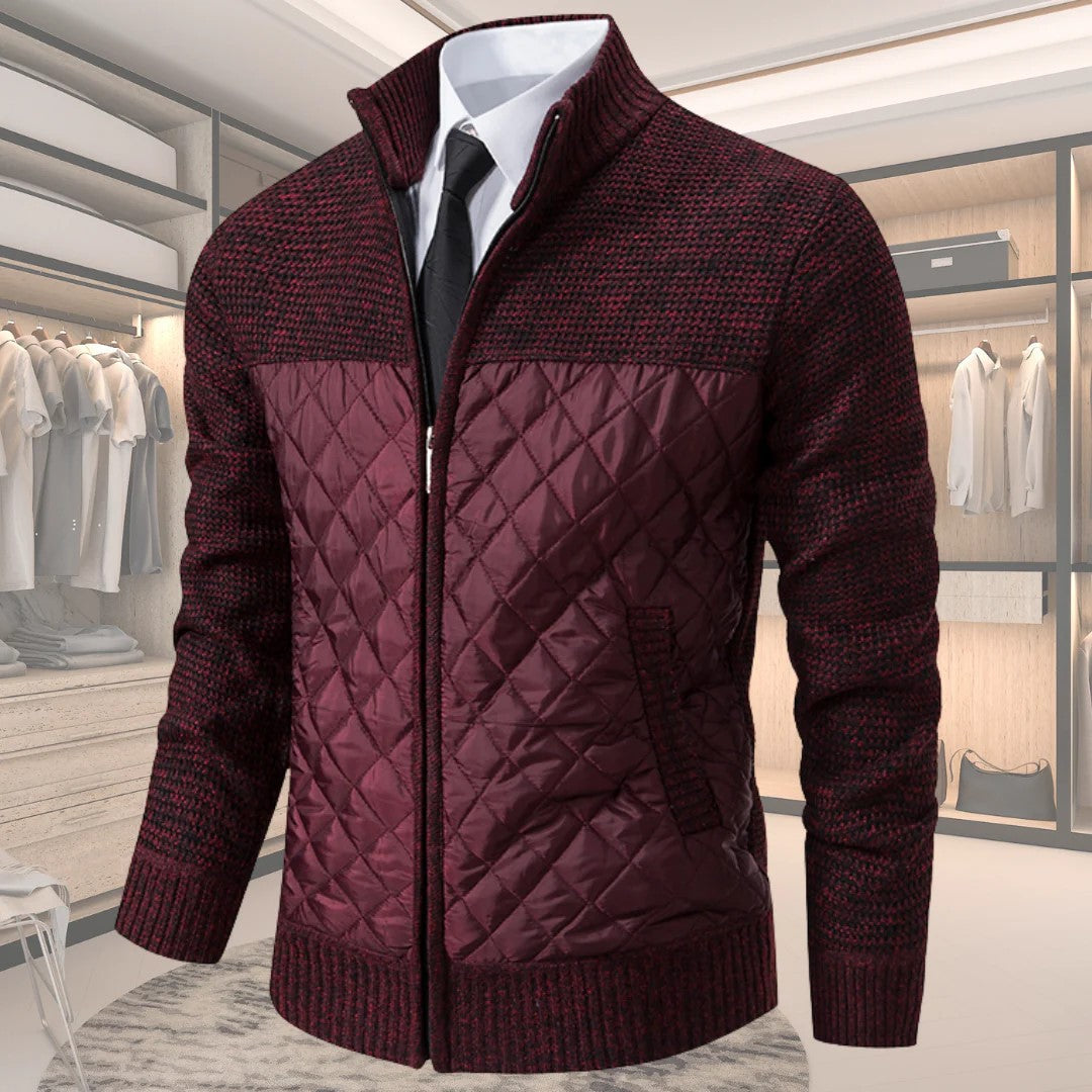 Pull pour Homme Matelassé à Motif Losange 5