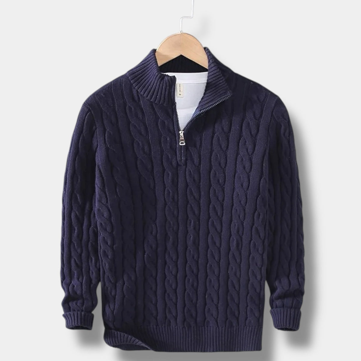Pull pour Hommes Col Montant en Jacquard 6
